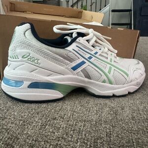 Asics GEL-1090 White and Blue Coast Shoes